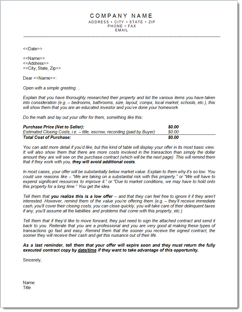 Cover letter one page