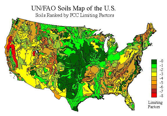 UNFAO Soils Map US
