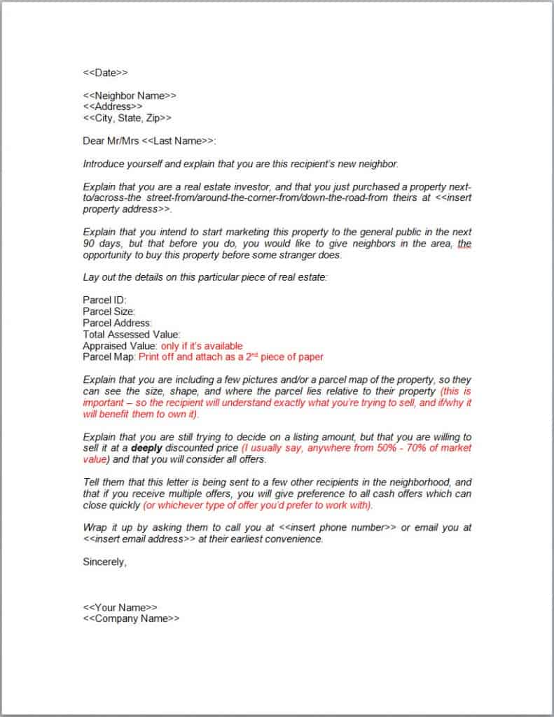 Sample Letter To Buy Land Not For Sale from retipster.com