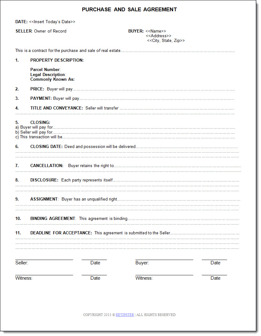 land ohio contract pdf That How (With Simple Accepted 3 Offers Write Pages To Get