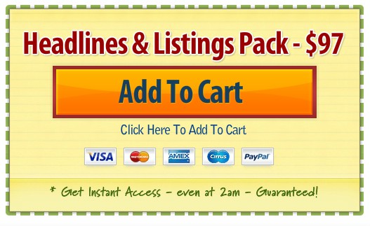 headlines and listings pack coupon