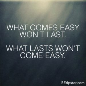 what comes easy