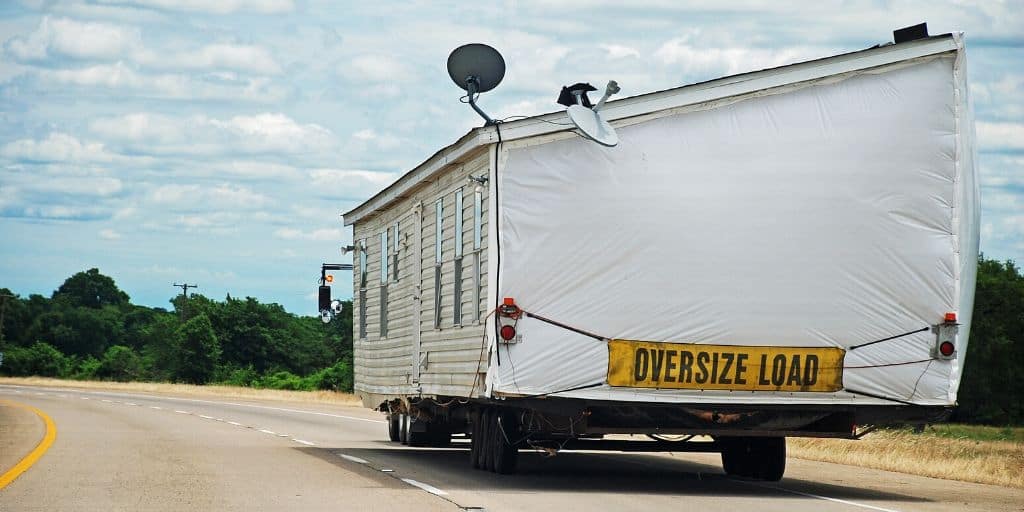 half double wide mobile home highway