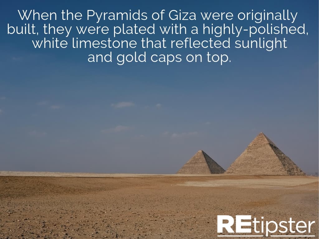 great pyramid of giza limestone and gold capstone