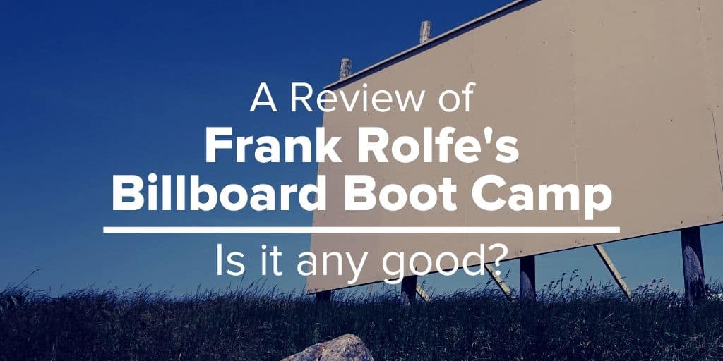 Review of Frank Rolfe Billboard Boot Camp