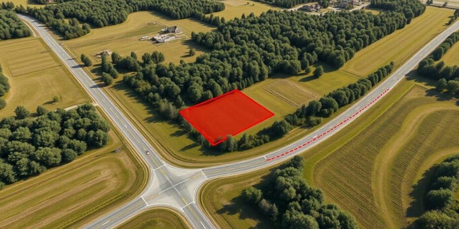 landlocked farmland